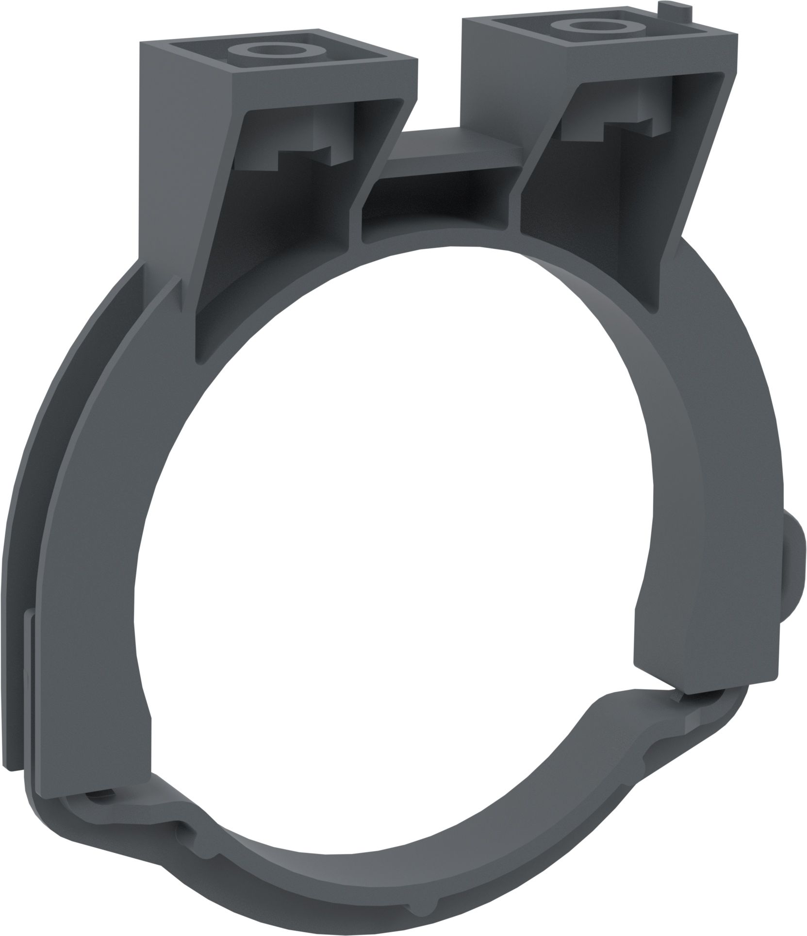 Clamp for mounting the drain elbow