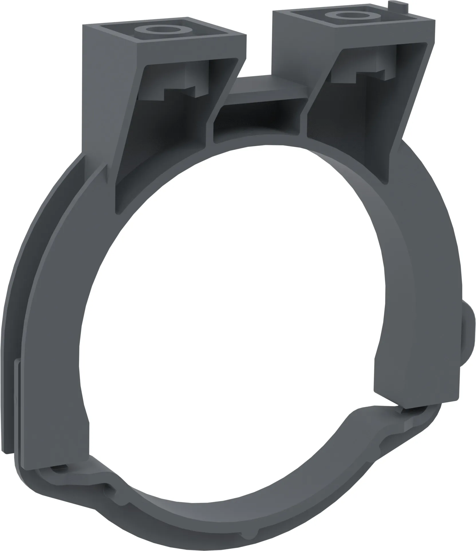 Clamp for mounting the drain elbow