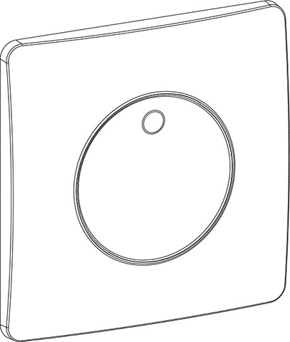 Quadro Bedieningspaneel Gaia SO, wit