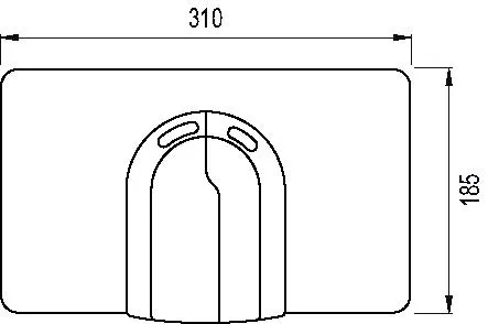 Bedieningspaneel WISA 2100 DF, wit