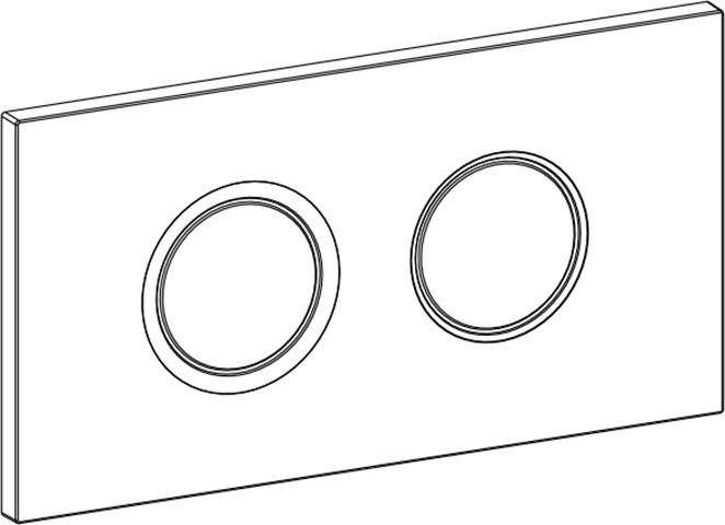 Panel de control XT Juno plástico cromo pulido DF