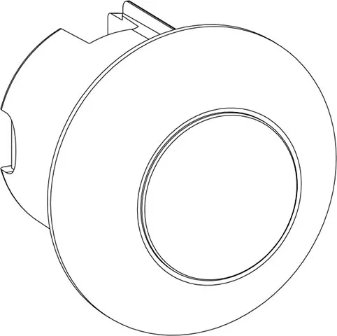 Pneumatic push button chrome