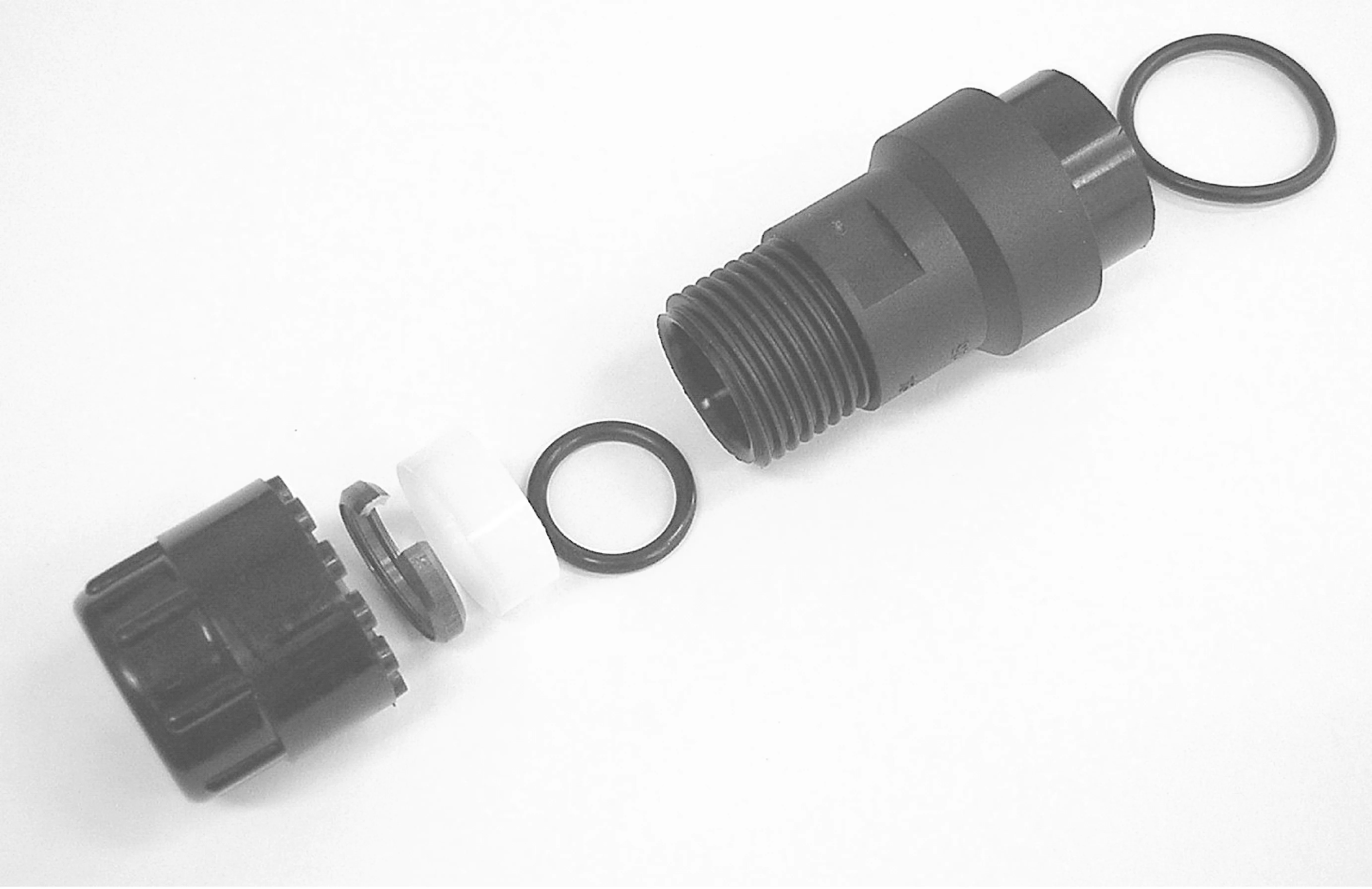 Meermaatsverloopset 40 x 25 mm, zwart