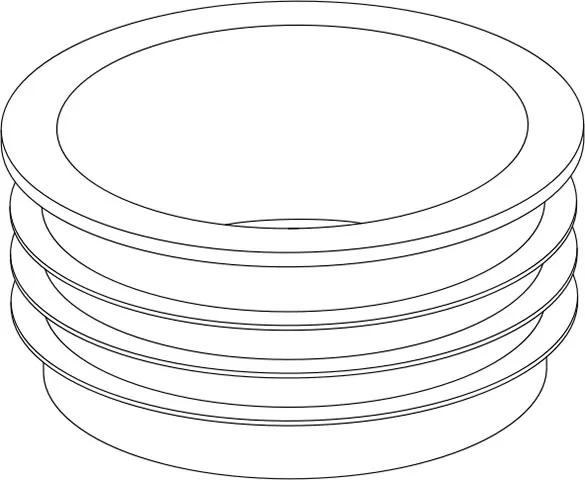Verloopstuk 807, zwart