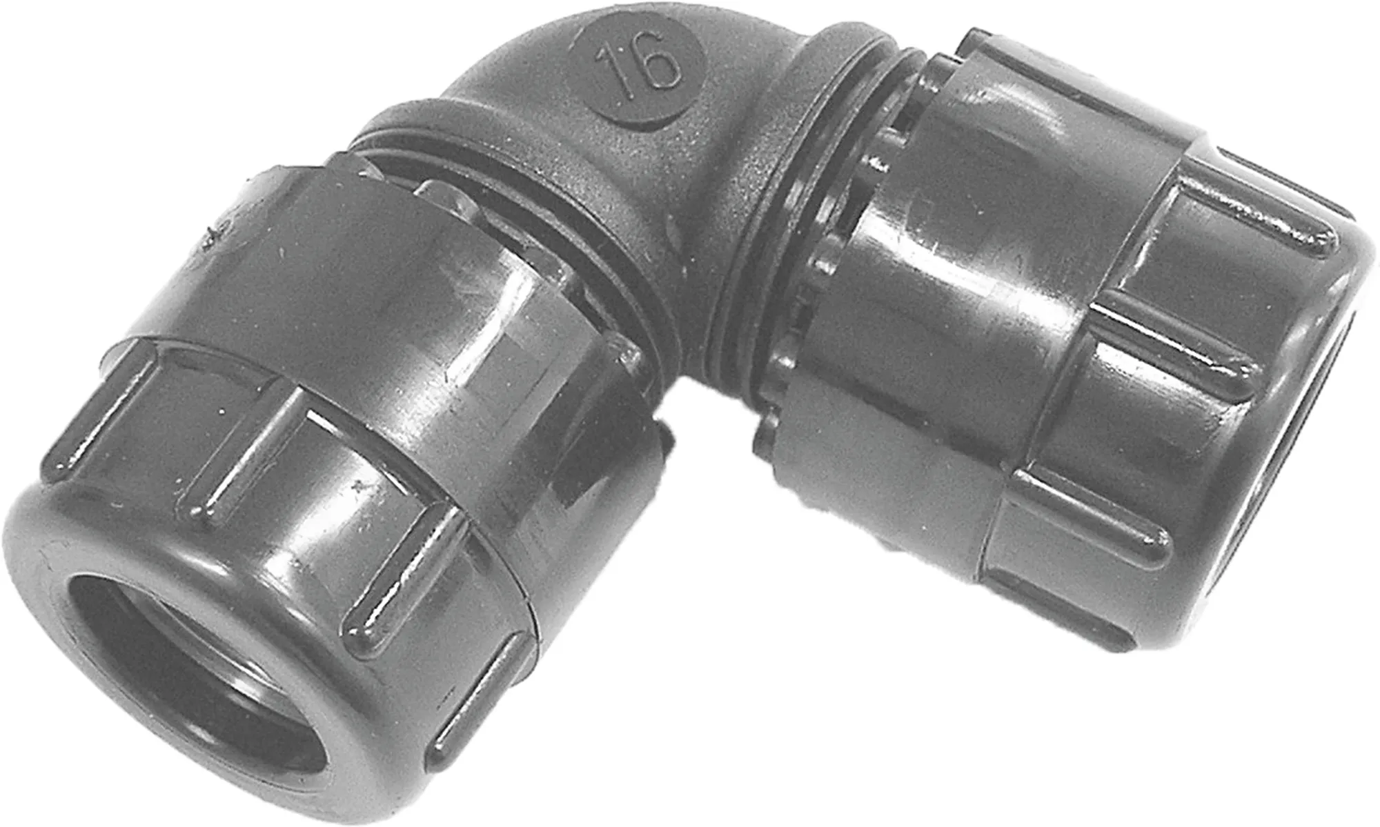 Simplast knie 16 mm, zwart