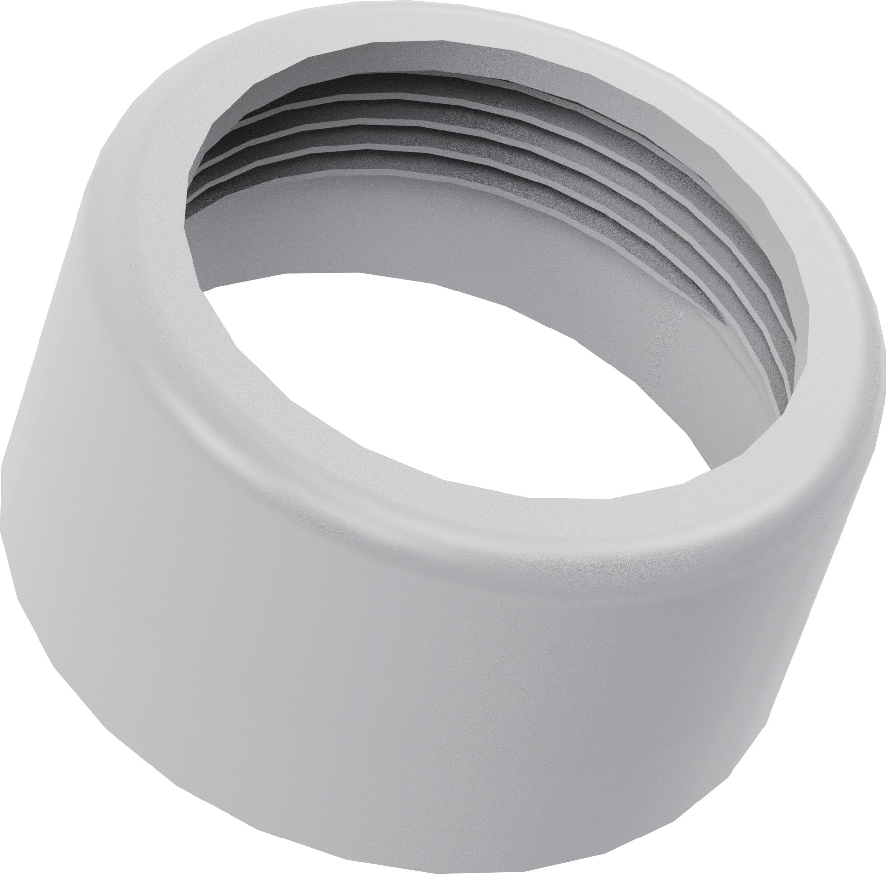 Flush pipe rosette, white