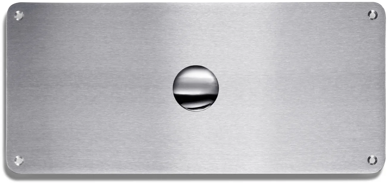 Bedieningspaneel Vandalissimo RVS incl. Pneumatisch uitstroommechanisme