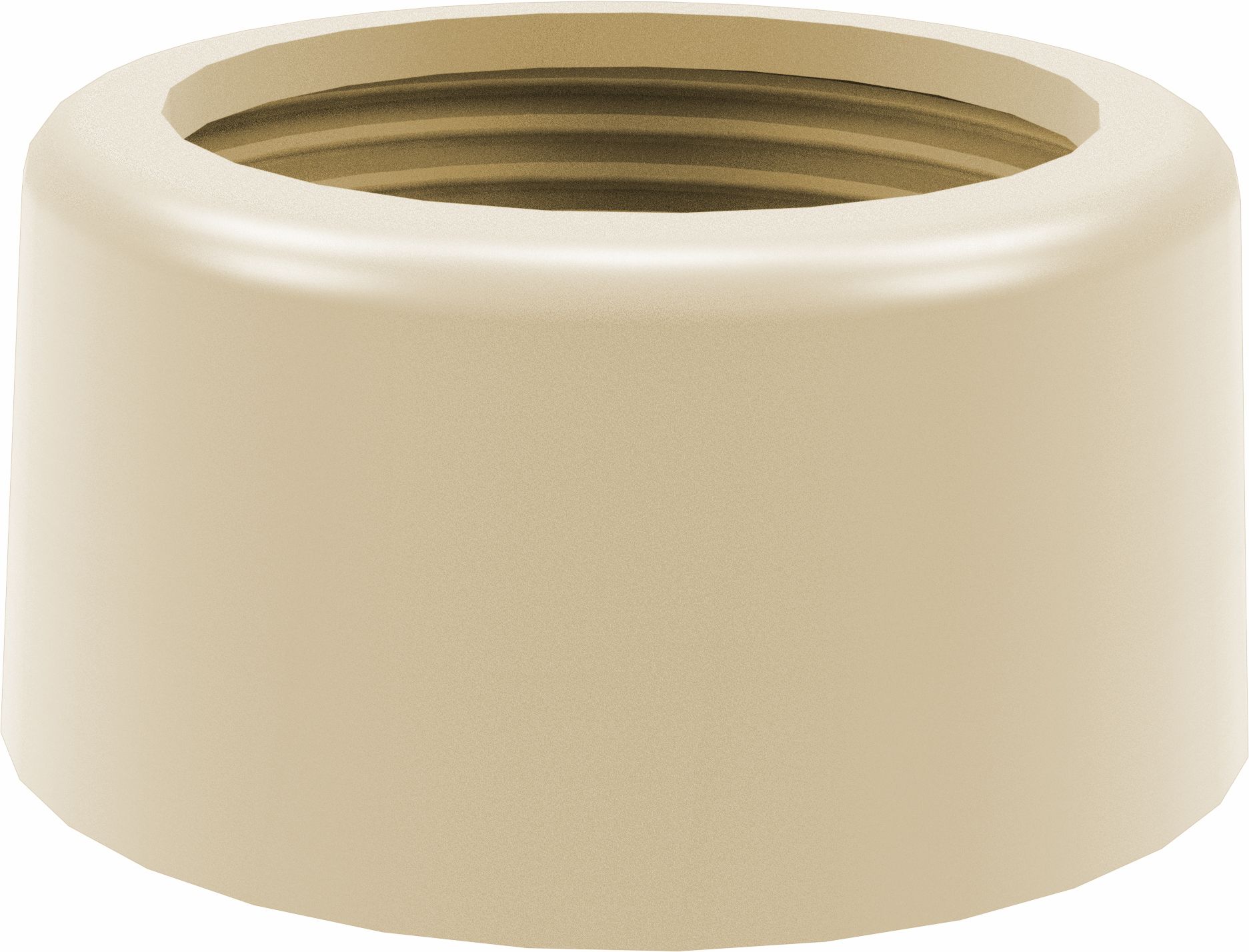 Aansluitmoer, beige