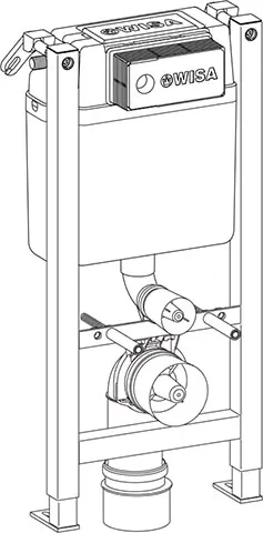 WISA XT WC superior/frontal 83 cm Ø 110