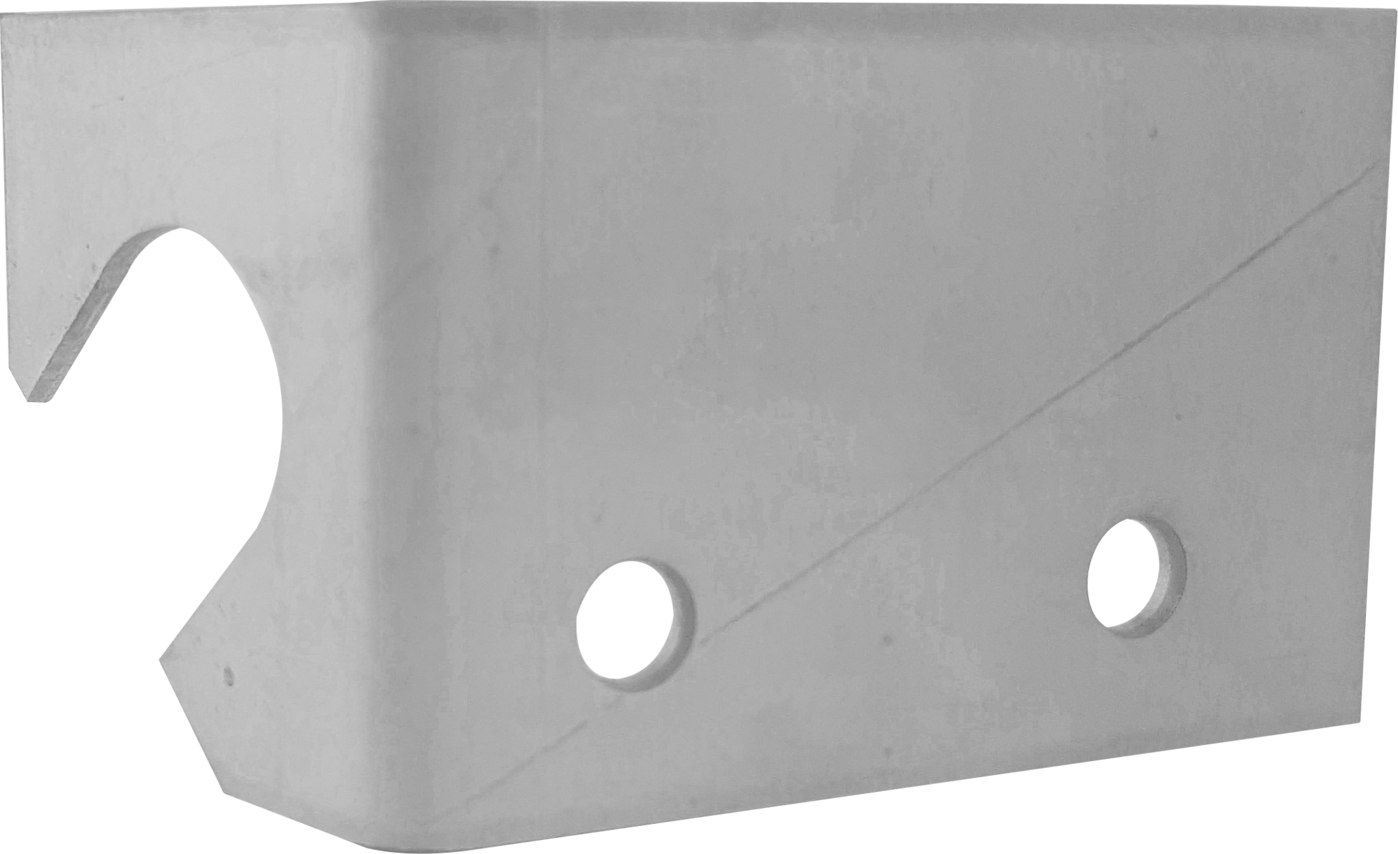 Flush valve support hook steel