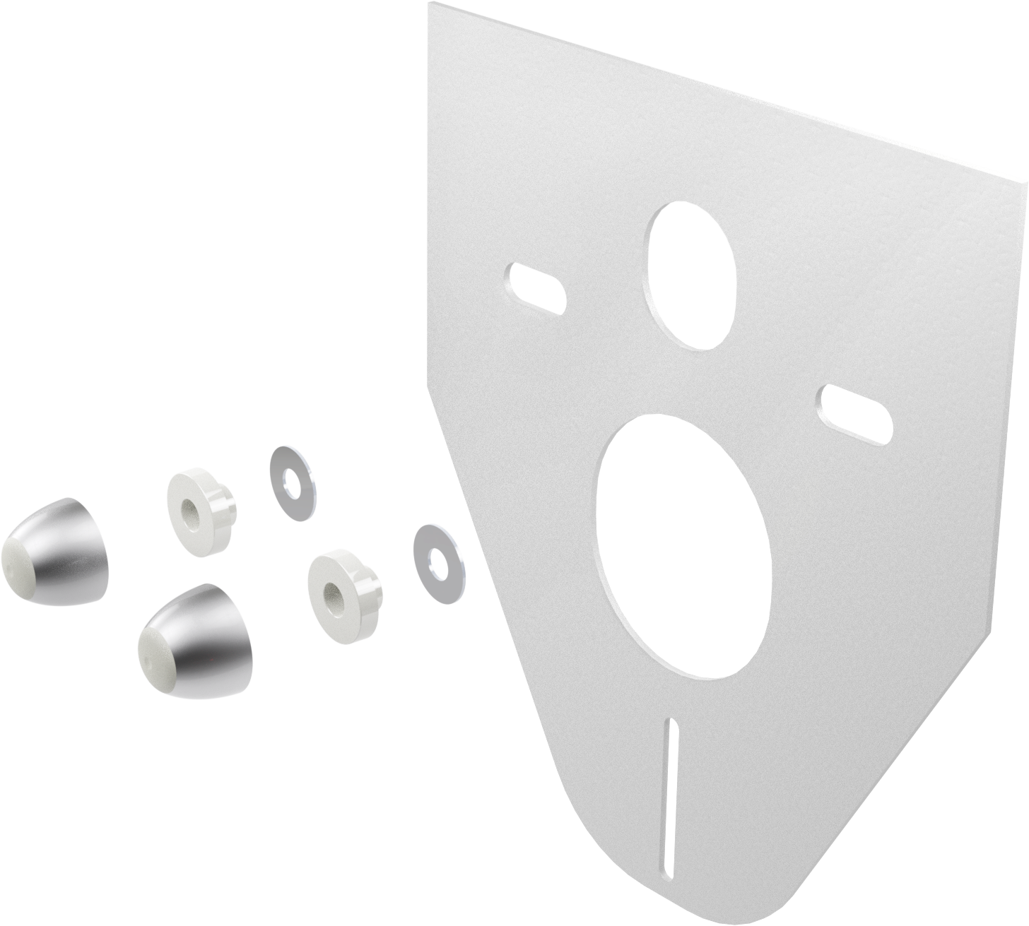 Set de aislamiento acústico para inodoro y bidé suspendidos