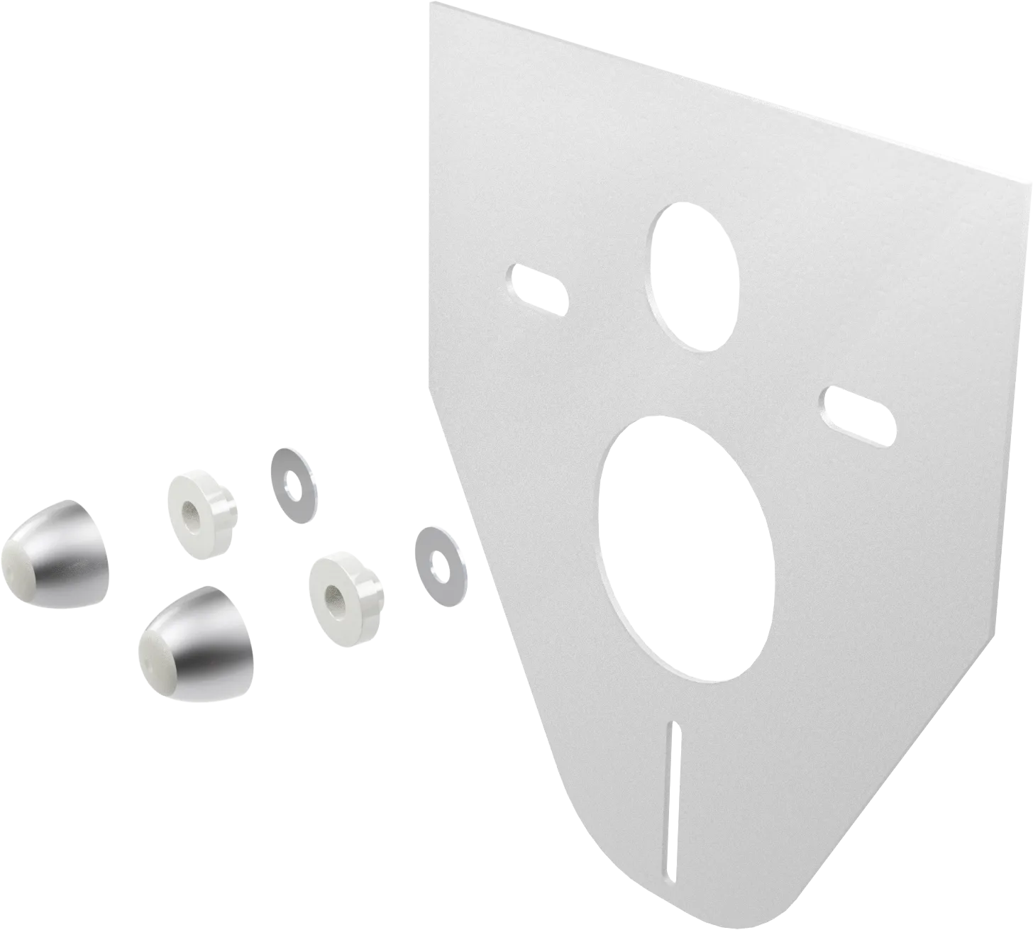 Geluidsisolatieset voor wandcloset en bidet