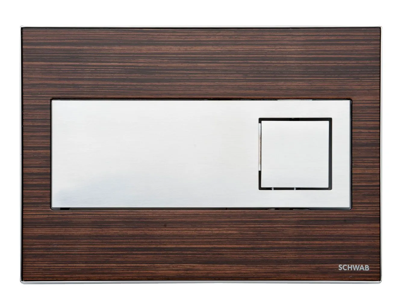 FLUSHING PLATE CARO WOOD, wenge