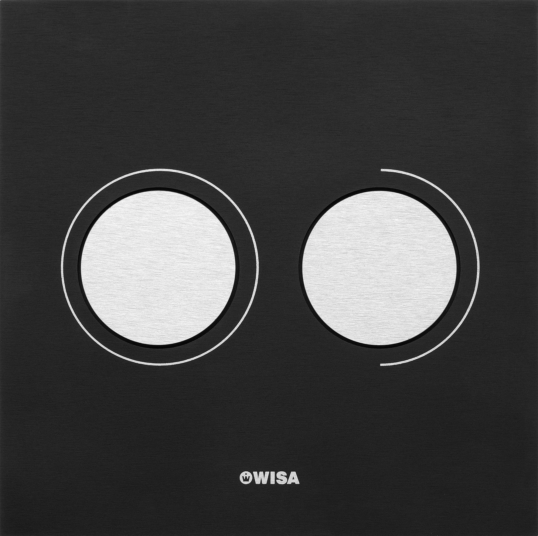 XS Bedieningspaneel Luga Aluminium DF, zwart