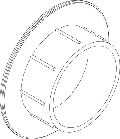 Closing cap, cistern Fortuna, Linea, W250/870/1250, AP210/AP260, white