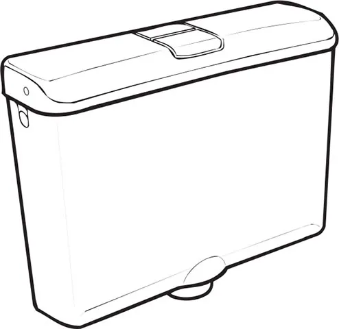 WISA 790 wit met dekselvergrendeling, wit