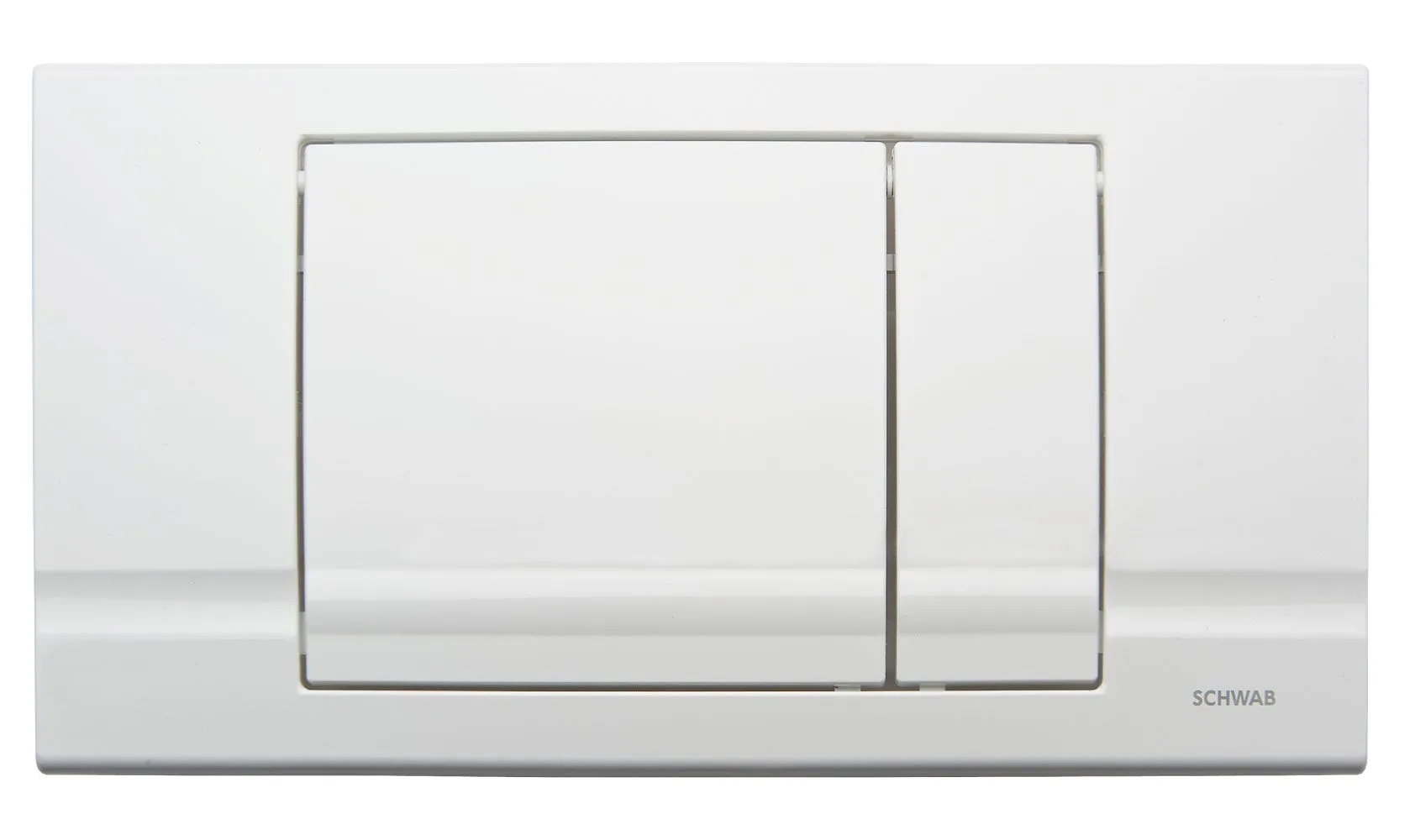 FLUSHING PLATE RIVA DUO, white