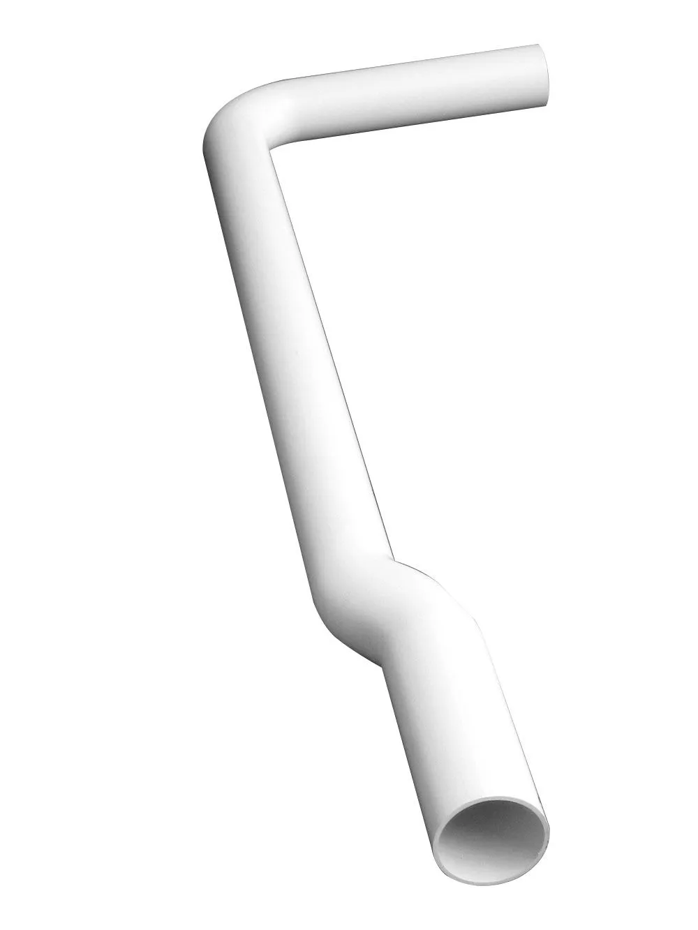 Halfhoge valpijpbocht 770x220 mm WISA 444/790/1000, wit