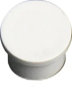 Cover flush interruption button white